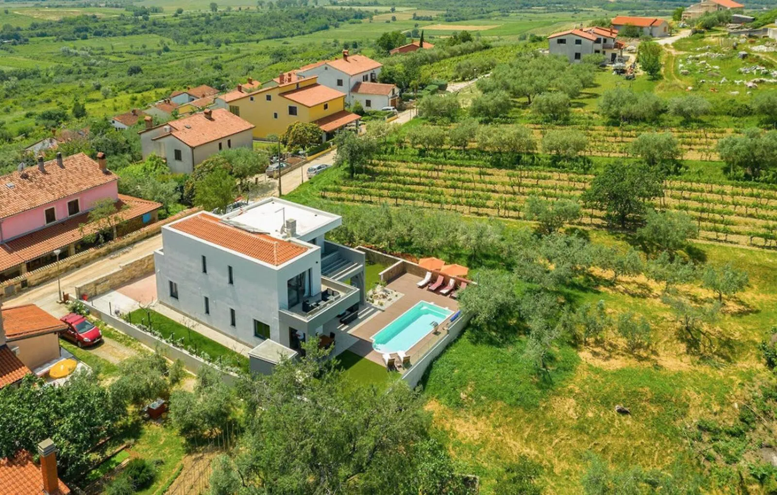 Villa Primavera For 8 People In Buje With Private Pool & Pet Friendly